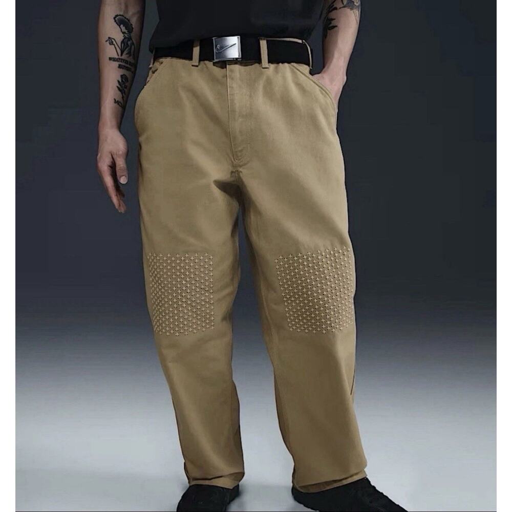 Nike Life Carpenter Parachute Cargo jeans Pants Men's 36x31 Khaki HJ8478-297